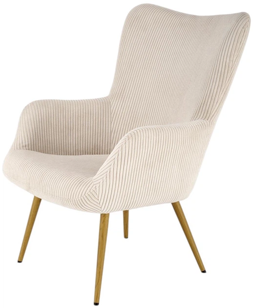 Крісло для відпочинку Halmar Amaro Кремове (5905248130340) - зображення 4