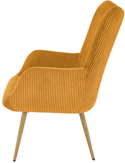 Крісло для відпочинку Halmar Amaro Гірчичне (5905248130357) - зображення 4