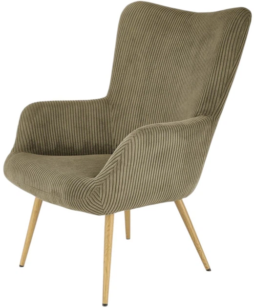 Крісло для відпочинку Halmar Amaro Оливкове (5905248130364) - зображення 3