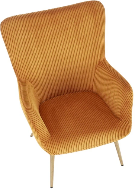 Крісло для відпочинку Halmar Amaro Гірчичне (5905248130357) - зображення 7