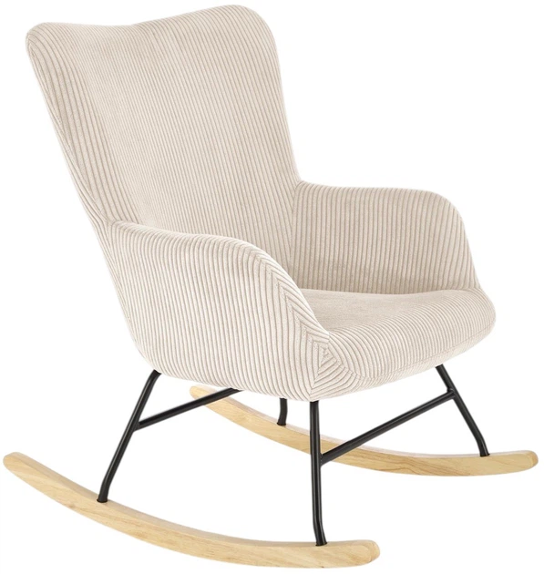 Крісло-гойдалка Halmar Belmiro Кремове (5905248130418) - зображення 3
