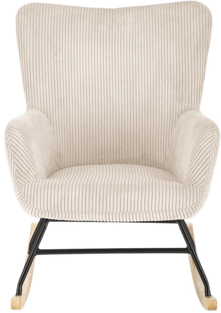 Крісло-гойдалка Halmar Belmiro Кремове (5905248130418) - зображення 5