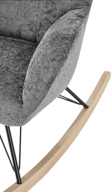 Крісло-гойдалка Halmar Castro Сірий (5905248130524) - зображення 9