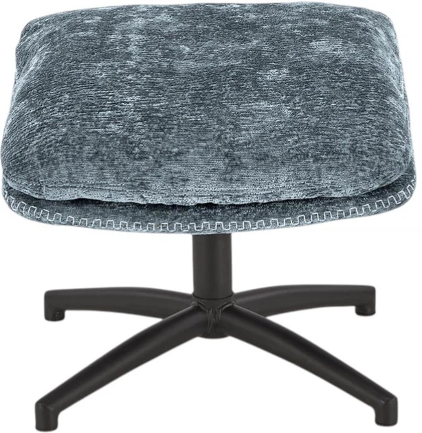 Крісло для відпочинку Halmar Dario з підніжкою та функцією гойдалки Синє (5905248130562) - зображення 8