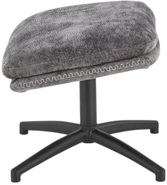 Крісло для відпочинку Halmar Dario з підніжкою та функцією гойдалки Сіре (5905248130579) - зображення 8