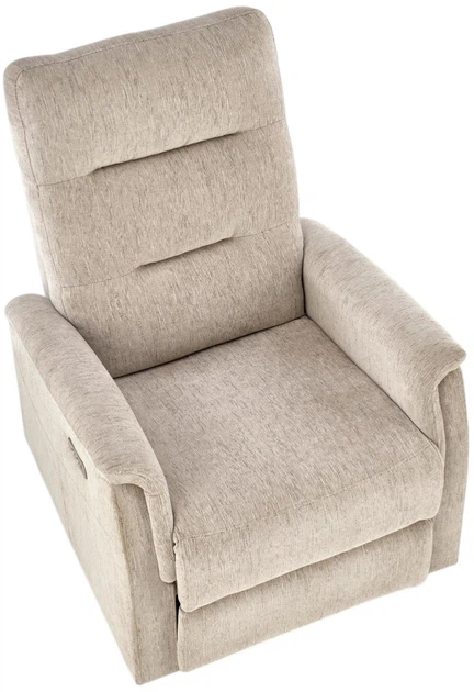 Крісло для відпочинку Halmar Jamal з функцією електричного розкладання Бежеве (5905248130739) - зображення 8