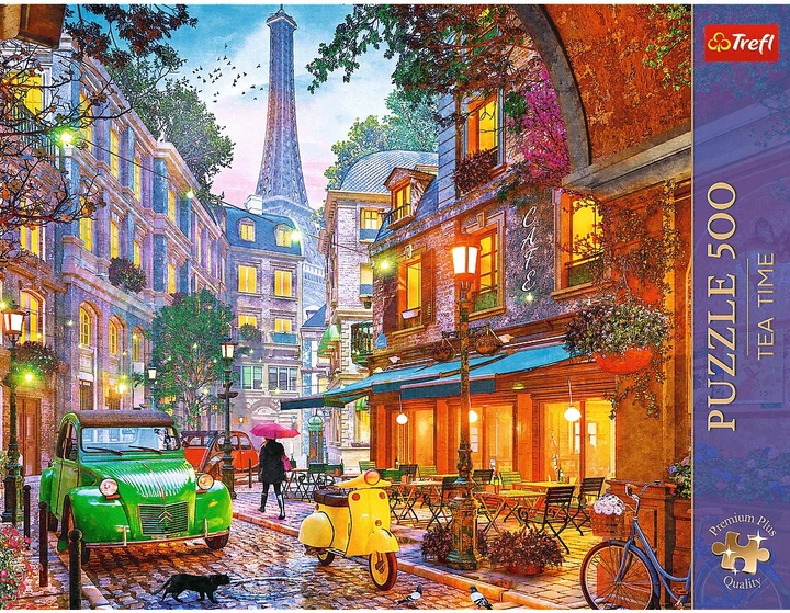 Пазл Trefl Premium Plus Tea Time: Кафе в Парижі 500 елементів 37614 (5900511376142) - зображення 2