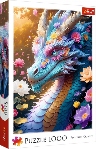 Пазл Trefl Кольоровий дракон 1000 елементів 10953 (5900511109535) - зображення 1