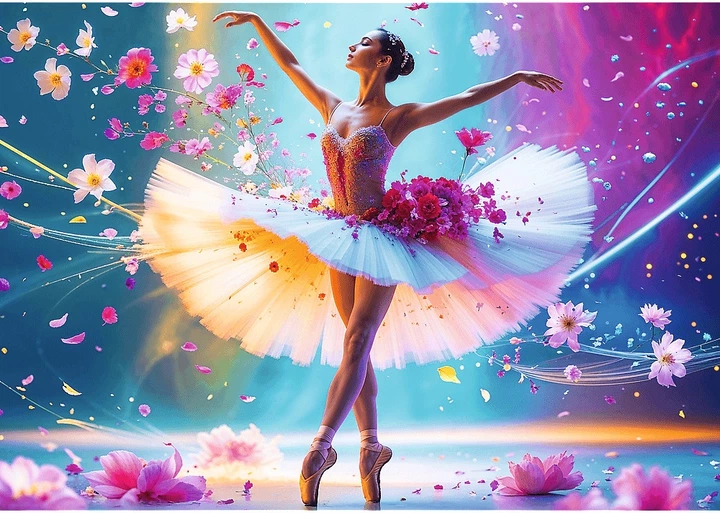 Пазл Trefl Танцююча балерина 1000 елементів 10954 (5900511109542) - зображення 3