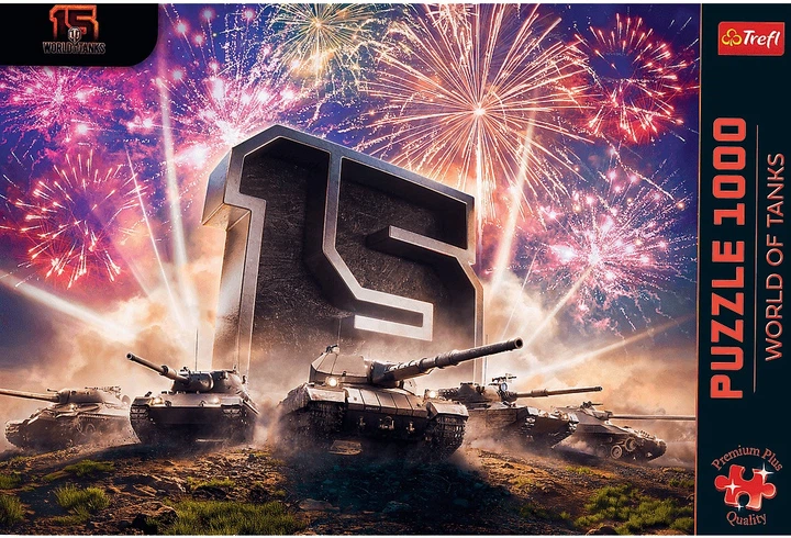 Puzzle Trefl World of Tanks: 15-lecie World of Tanks 1000 elementów 12125 (5900511121254) - obraz 2