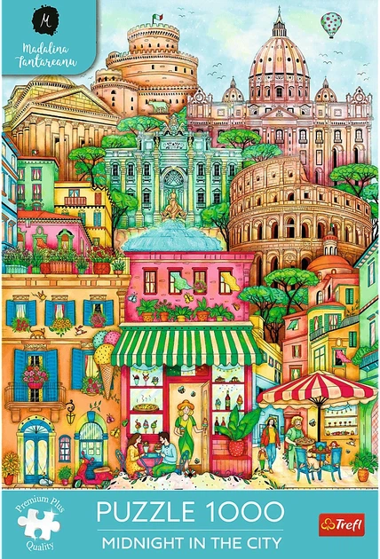 Пазл Trefl Midnight in the City Madalina Tantareanu: Опівночі в Римі 1000 елементів 12072 (5900511120721) - зображення 2