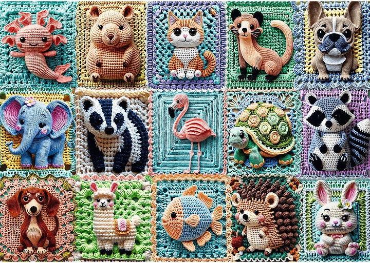 Пазл Trefl Tea Time: В’язані звірятка 1000 елементів 12093 (5900511120936) - зображення 3