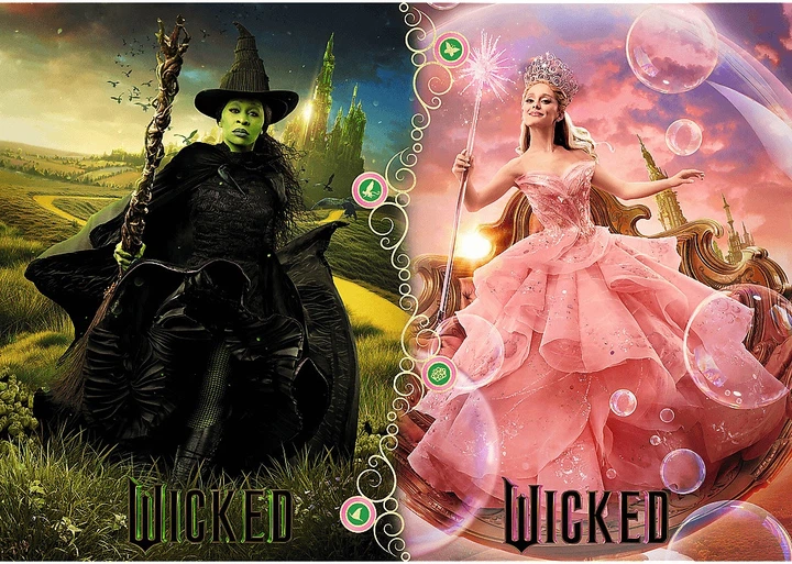 Пазл Trefl Wicked: Ельфаба та Глінда 1000 елементів 12090 (5900511120905) - зображення 3