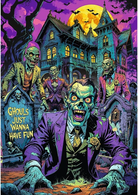 Пазл Trefl Hall of Horror: Зомбі 1000 елементів 12132 (5900511121322) - зображення 3