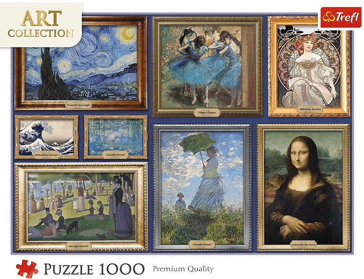 Пазл Trefl Art Collection: Колекція шедеврів мистецтва 1000 елементів 10974 (5900511109740) - зображення 2