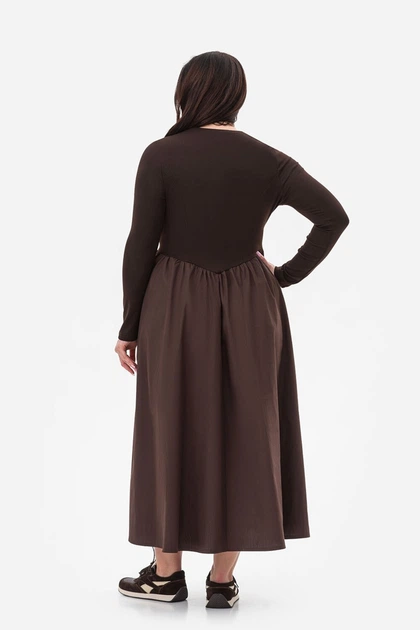 Платье Garne 52(3XL) Коричневый (137827) - Фото 4 Платье Garne 52(3XL) Коричневый (137827) - изображение 4