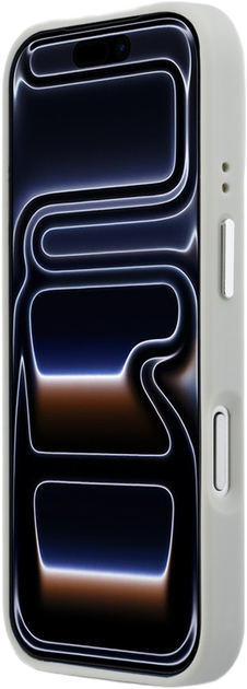 Etui Karl Lagerfeld Croco KL Script Logo MagSafe do Apple iPhone 17 Pro Max Silver (3666339601904) - obraz 5