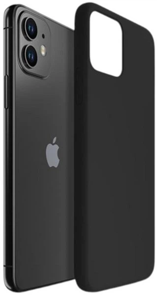 Панель 3MK Silicone Case для Apple iPhone 11 Чорний (5903108498975) - зображення 6