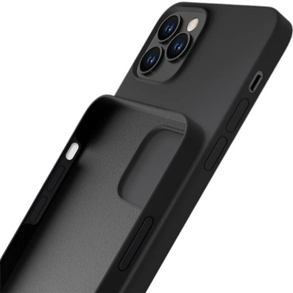 Панель 3MK Silicone Case для Apple iPhone 12 Pro Max Чорний (5903108499026) - зображення 4