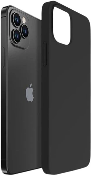 Панель 3MK Silicone Case для Apple iPhone 12 Pro Max Чорний (5903108499026) - зображення 6