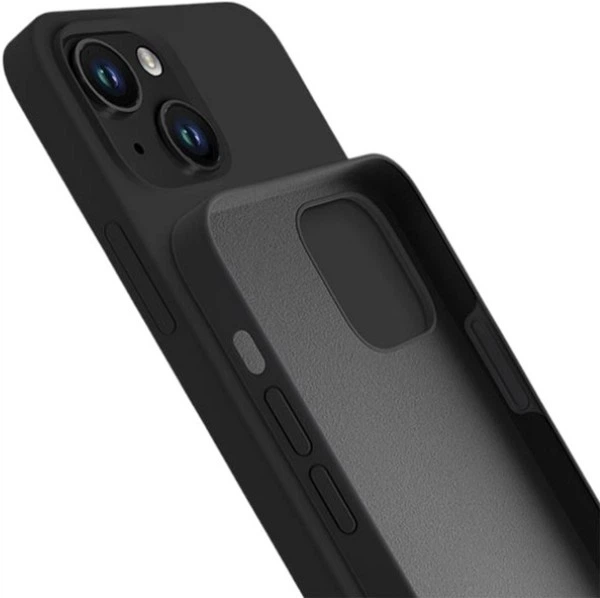 Панель 3MK Silicone Case для Apple iPhone 13 Чорний (5903108499057) - зображення 3