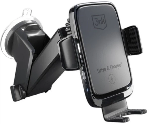 Індукційне автомобільне кріплення 3MK Drive&Charge 15 W (5903108487139) - зображення 3