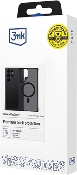 Панель 3MK Smoke Mag для Samsung Galaxy S22 Ultra Black (5903108563482) - зображення 3