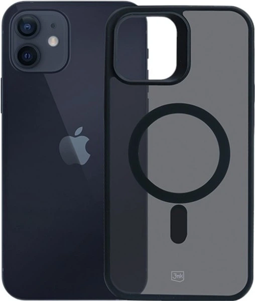 Панель 3MK Smoke Mag  для Apple iPhone 12/12 Pro Black (5903108563673) - зображення 8