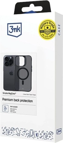 Etui plecki 3MK Smoke Mag do Apple iPhone 13 Pro Black (5903108563710) - obraz 3