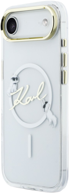 Etui Karl Lagerfeld IML Choupettes Karl  Script Logo MagSafe do Apple iPhone 17 Air Transparent (3666339606367) - obraz 2