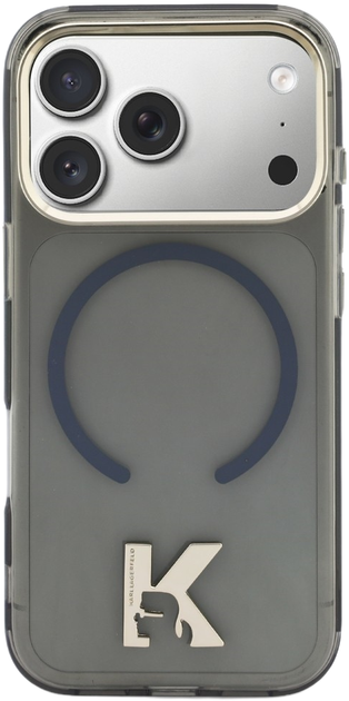 Etui Karl Lagerfeld IML K Head Logo MagSafe do Apple iPhone 17 Pro Max Black (3666339598228) - obraz 3