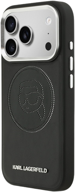 Etui Karl Lagerfeld K Head Point Logo MagSafe do Apple iPhone 17 Pro Black (3666339602697) - obraz 2