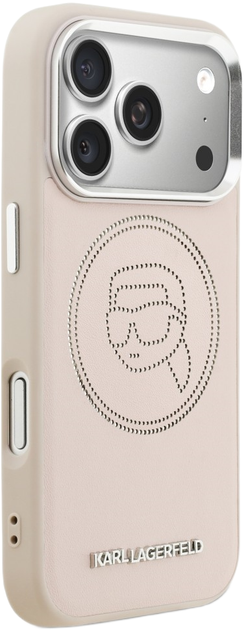 Etui Karl Lagerfeld K Head Point Logo MagSafe do Apple iPhone 17 Pro Max Pink (3666339602864) - obraz 4