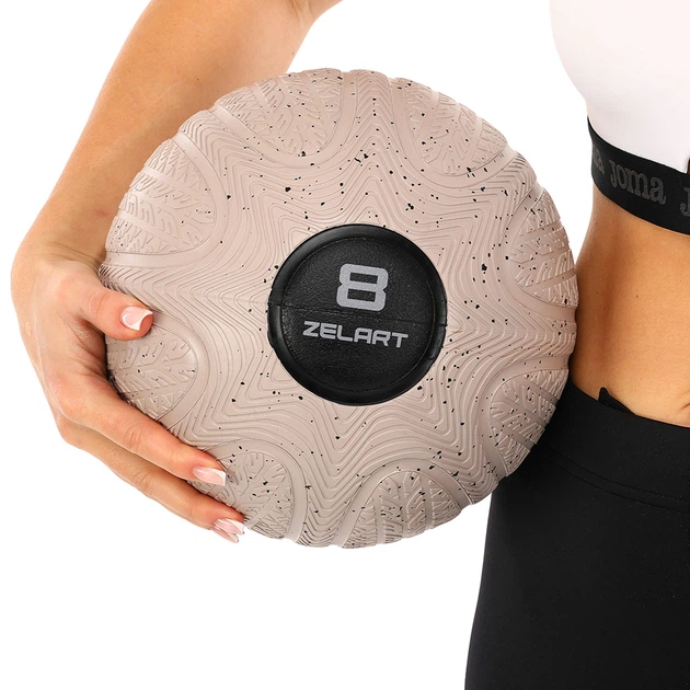 Слембол мяч набивной для кроссфита и фитнеса Slam Ball Zelart (вес 8 кг) FI-4905-8 - Фото 6 Слембол мяч набивной для кроссфита и фитнеса Slam Ball Zelart (вес 8 кг) FI-4905-8 - изображение 6