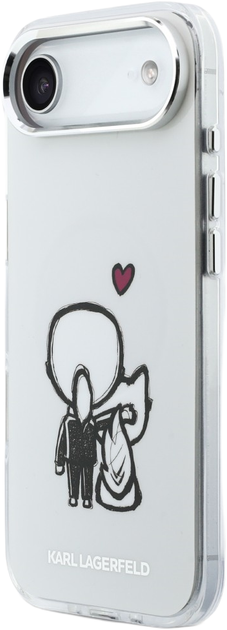 Etui Karl Lagerfeld Karl & Choupette Back MagSafe do Apple iPhone 17 Air Transparent (3666339607968) - obraz 2