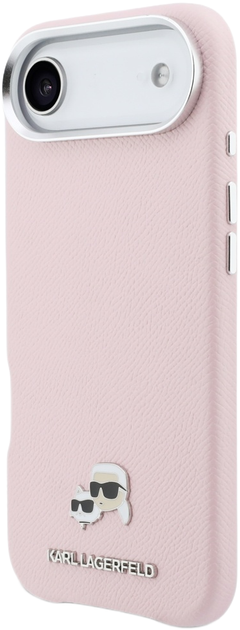Etui Karl Lagerfeld Karl & Choupette Head Pins Saffiano MagSafe do Apple iPhone 17 Air Pink (3666339599645) - obraz 2
