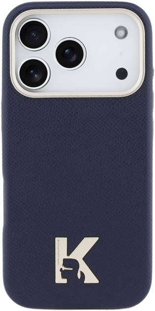 Etui Karl Lagerfeld Karl & Choupette Back MagSafe do Apple iPhone 17 Pro Max Blue (3666339597429) - obraz 3