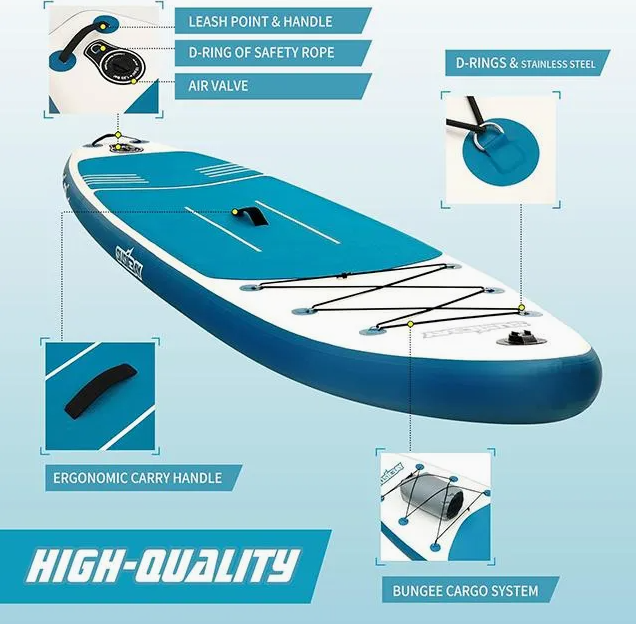 SUP Доска надувная для сапсерфинга, Универсальная SUP-доска 320×81×15 см - стабильность, качество и полный комплект - изображение 3