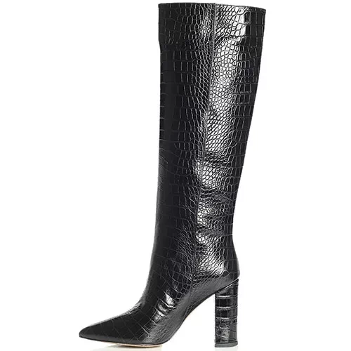 Жокейские сапоги Bianca Di 1586-cocco-nero 39 черный, животный принт 108870 - изображение 4