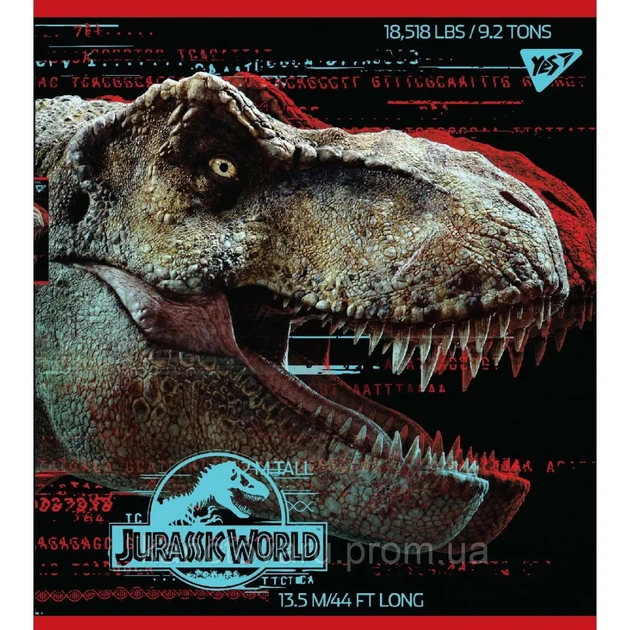 Зошит А5 18 лін. YES Jurassic World Science Gone Wrong уп/10шт - Фото 3 Зошит А5 18 лін. YES Jurassic World Science Gone Wrong уп/10шт - изображение 3