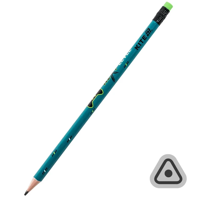 Олівець графітний тригранний з гумкою Kite Next Level K26-046-2 - зображення 2