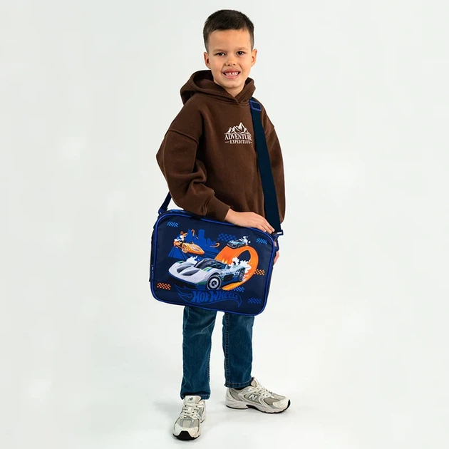 Шкільна текстильна сумка Kite Hot Wheels HW25-589 - изображение 5