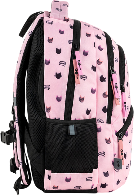 Рюкзак GoPack с ортопедической спинкой Education Meow Cats 40x30x15 см Розовый (GO26-175M-1) - Фото 5 Рюкзак GoPack с ортопедической спинкой Education Meow Cats 40x30x15 см Розовый (GO26-175M-1) - изображение 5
