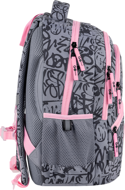 Рюкзак GoPack с ортопедической спинкой Education Fluffy Heart 40x30x15 см Серый (GO26-175M-4) - Фото 5 Рюкзак GoPack с ортопедической спинкой Education Fluffy Heart 40x30x15 см Серый (GO26-175M-4) - изображение 5