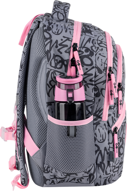 Рюкзак GoPack с ортопедической спинкой Education Fluffy Heart 40x30x15 см Серый (GO26-175M-4) - Фото 6 Рюкзак GoPack с ортопедической спинкой Education Fluffy Heart 40x30x15 см Серый (GO26-175M-4) - изображение 6