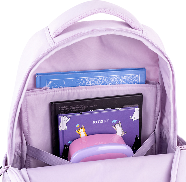 Рюкзак GoPack Education Стильный 39.5x28x15 см Сиреневый (GO26-183M-1) - изображение 16