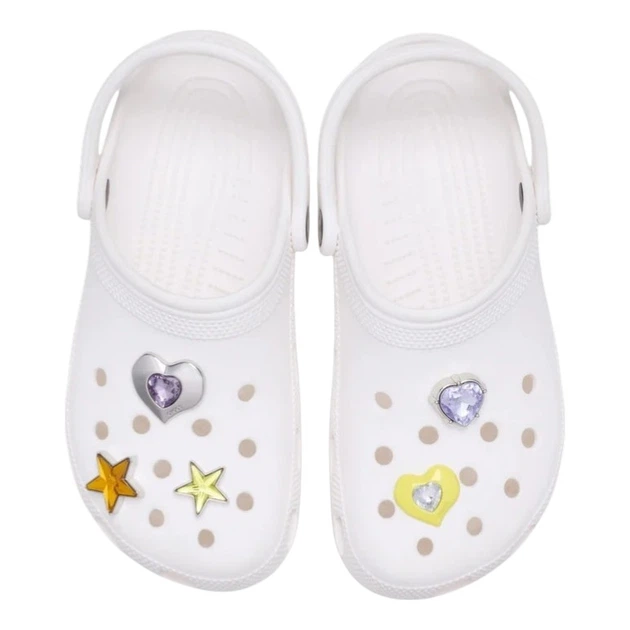 Przypinki do butów Crocs Meta Stars And Hearts 5 Pack 10017922 5 szt Wielokolorowe - obraz 3