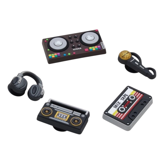 Przypinki do butów Crocs Mic Drop 5 Pack 10018197 5 szt Wielokolorowe - obraz 2