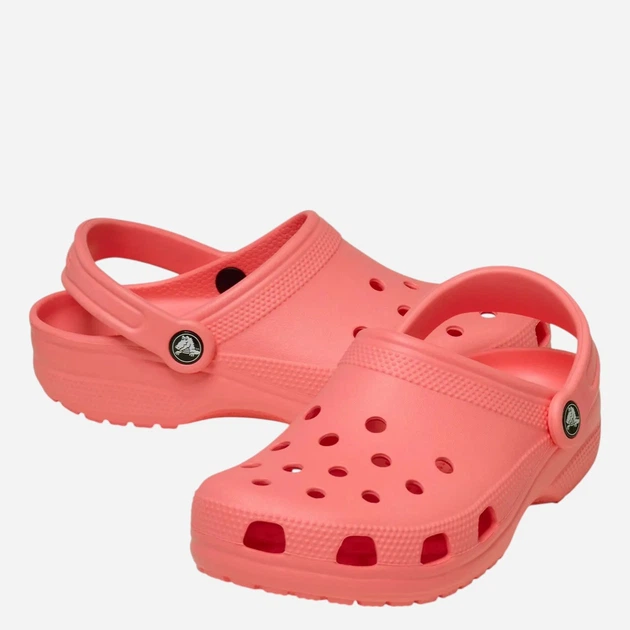 Chodaki damskie na platformie Crocs Classic 10001-6UI 37-38 Jasnokoralowe - obraz 4