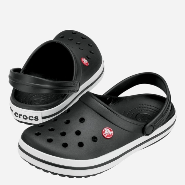 Чоловічі крокси Crocs Crocband 11016-001 41-42 Чорні (883503475960) - зображення 3